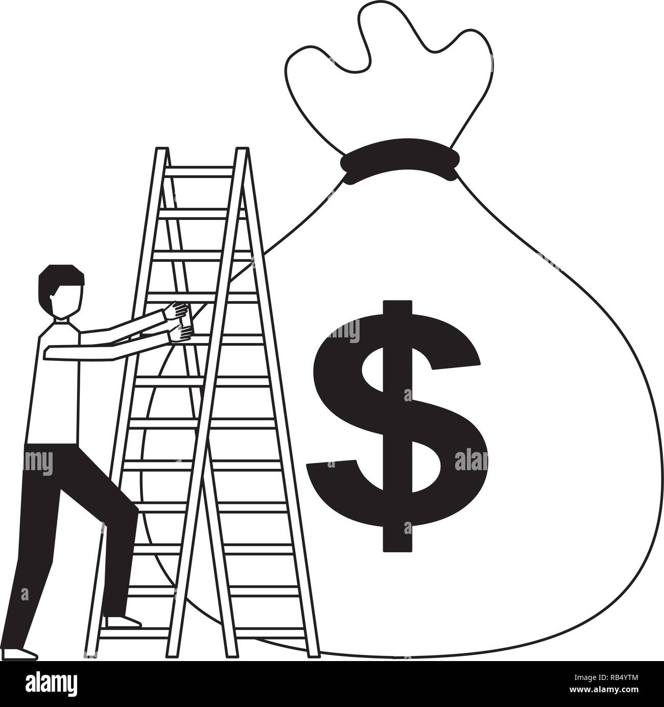 Climbing The Ladder Stock Vector Images Page 2 Alamy - 
